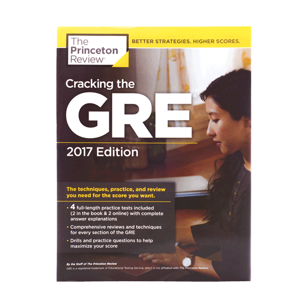 خرید کتاب Cracking the GRE with 4 Practice Tests 2017+DVD